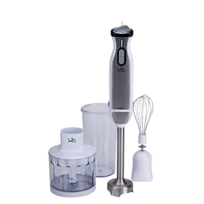 Imagen de Jata BT199 Batidora de Mano 1000 W, Accesorios incluidos, Incluye Vaso Medidor 600 ml, Doble Cuchilla Titanium, Regulador electrónico velocidad, Pie acero Inoxidable desmontable