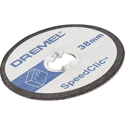 Imagen de Dremel SC476 Disco corte Ø 38 mm, juego de accesorios con 5 discos EZ Speedclic para herramienta rotativa cortar plástico, plexiglás, pladur