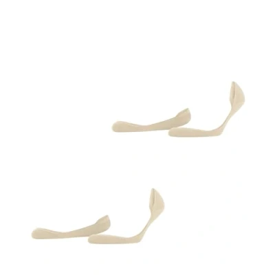 Imagen de ESPRIT Solid Low 2 Pack W IN algodón invisibles unicolor pares, Calcetines pinkies Mujer, Beis (Cream 4011), 39 42