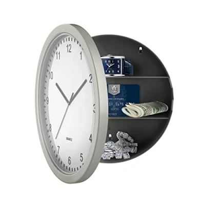 Imagen de Stalwart 82 5894 Wall Clock with Hidden Safe, 10&quot;