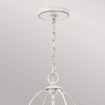 Imagen de QUOIZEL Lámpara colgante Bradbury, 4 luces, blanca