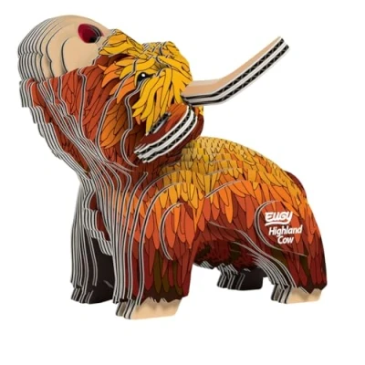Imagen de EUGY Water Eco Friendly 3D Paper Puzzle (Vaca Highland)