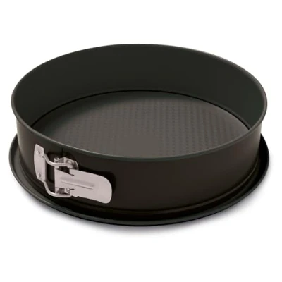 Imagen de Formegolose Colección: molde desmontable de 1 fondo 24 cm con antigoteo acero revestimiento antiadherente, color negro