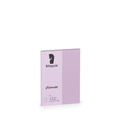 Imagen de Rössler 220709538 Tarjetas Coloretti, 220 g/m², DIN A7 HD, color lavanda, 5 unidades