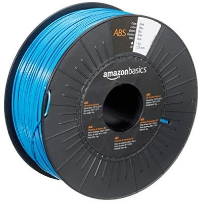 Imagen de Amazon Basics Filamento para impresora 3D, plástico ABS, 1.75 mm, cinta de 1 kg, azul