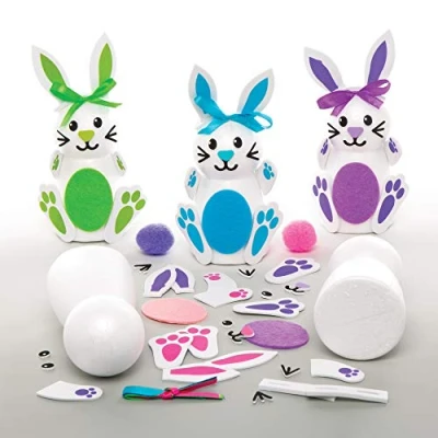 Imagen de Baker Ross Kits de Conejito Paquete 4, Manualidades Pascua para Niños (AT413)