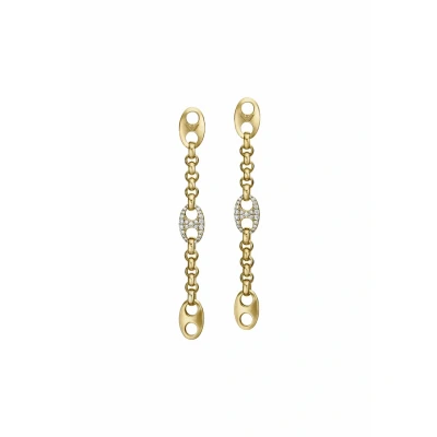 Imagen de Emporio Armani EGS3272710 Pendientes de acero inoxidable para mujer, color dorado
