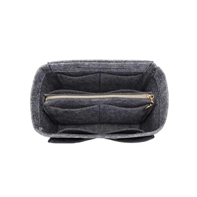 Imagen de LEXSION Organizador de fieltro para bolso con cremallera, ajuste Speedy Neverful PM MM, 1 gris, M