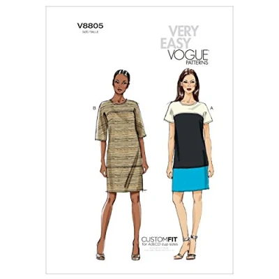 Imagen de Vogue Patterns V8805 Patrones de Costura para Vestidos Mujer (Tallas 36 a 44)