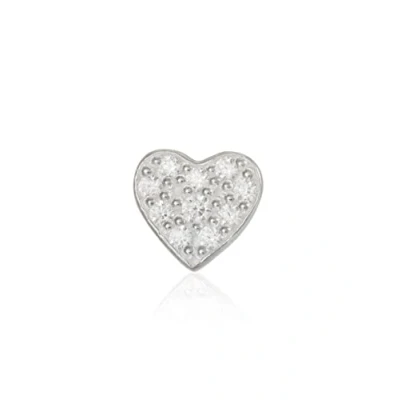 Imagen de THOMAS SABO Pendientes Individuales con Pavé de Corazón en Plata Ley 925 H2145 051 14, Plateado