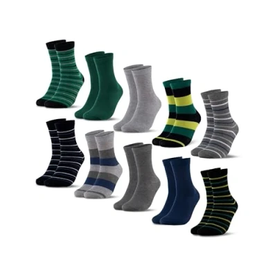 Imagen de Occulto Calcetines Colores para Niño y Niña 10 pares (modelo: Estilo) Gris Azulado 27 30