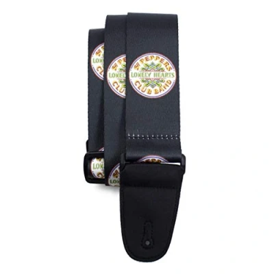 Imagen de Perri&#039;s Leathers Ltd. The Beatles Correa de guitarra Hard Day&#039;s Night Producto con Licencia Oficial Ajustable Para guitarras acústicas/bajas/eléctricas Fabricada en Canadá (LPCP 6083)