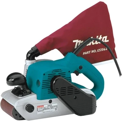 Imagen de Makita 9403 Lijadora de Banda, 500 m/min, 5.7 kg, 1200 W, 230 V, Azul, 10.2 cm