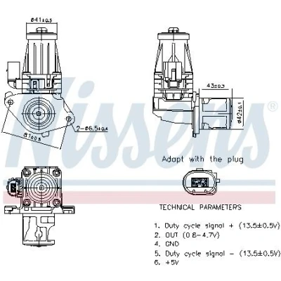 Imagen de NISSENS 98377 Válvula EGR sin radiator OPEL: Corsa D Hatchback, Astra J Sports Tourer, FIAT: Doblo II Furgón / Familiar, 500L