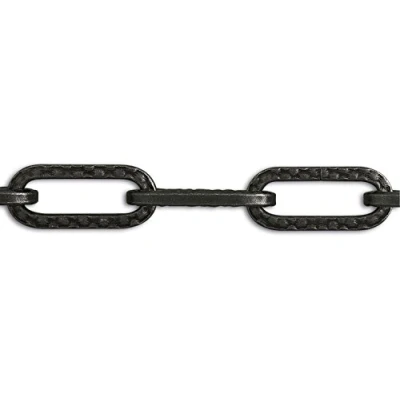Imagen de Chapuis BL13 Bobina de cadena lustrerie décoration/inalámbrico (acero martillado 32 kg diámetro 4 mm x 12 m negro