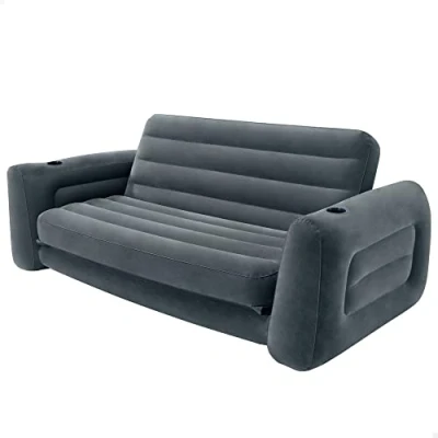 Imagen de Intex 66552 Sofá 203 x 231 66 cm, Color Negro