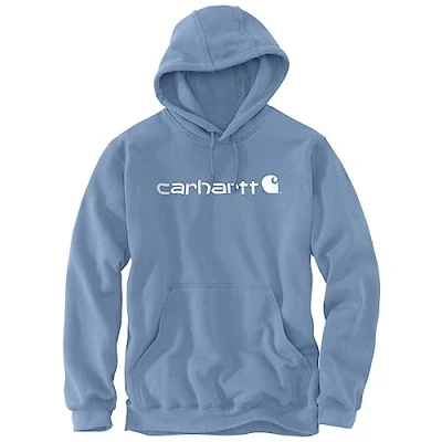 Imagen de Carhartt, Hombre, Sudadera Con Logotipo Gráfico, Tejido De Grosor Medio, Ajuste Holgado, Skystone, XXL