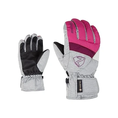 Imagen de Ziener Leif Guantes De Esquí, Unisex niños, Pop Pink/Light Melange, 7