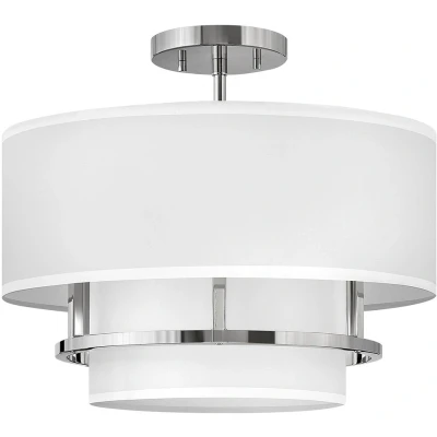 Imagen de HINKLEY Lámpara colgante Graham Duo Mount 3 luces Ø 40,6cm níquel pulido
