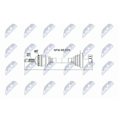 Imagen de NTY NPW RE 025 Árbol de transmisión Eje delantero RENAULT: MEGANE 1, Scénic 1 Coach