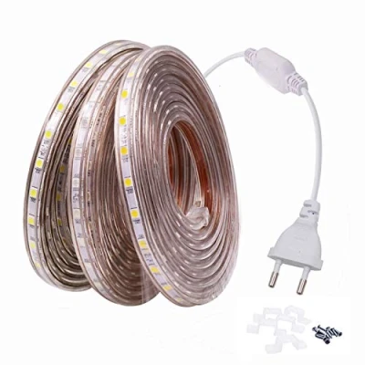 Imagen de FOLGEMIR Tira Led de luces 5m Blanco Frío, 60 Leds/m, 220V 230V strip, IP65 impermeable