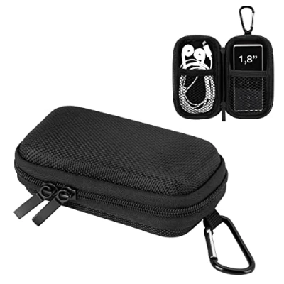 Imagen de AGPTEK BC Duradera Cubierta Estuche para Organizar MP3 Reproductor (1.8 Pulgadas) y Auriculares, Soporte con mosquetón de Metal (Viene Solo un Estuche)