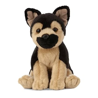 Imagen de Living Nature AN440 Pets Peluche de pastor alemán para cachorro, color desconocido, 16cm Puppy (Keycraft AN440) , color/modelo surtido