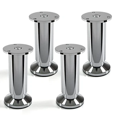 Imagen de SOTECH Juego de 4 x Patas Mueble Alpha Alto Ajustable Cromo abrillantado Capacidad Carga hasta 250 kg Alto: 120
