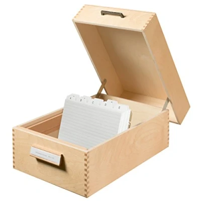 Imagen de HAN 1005 Fichero de madera, capacidad para 1500 fichas, formato A5, 255 x 190 380 mm