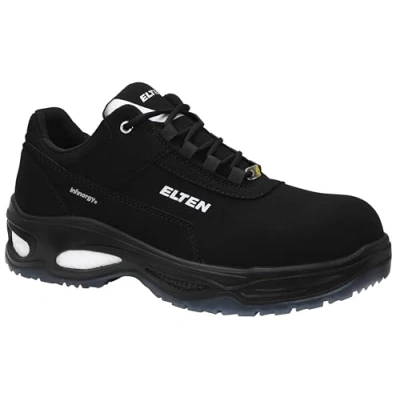 Imagen de ELTEN Zapatos de Seguridad MILOW Low ESD S2, Hombre, Textil, Puntera plástico (más Ligero Que la Acero), Ligero, clásico, Negro, tamaño: 47