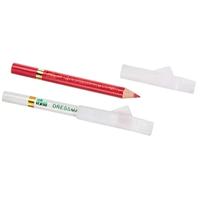 Imagen de Prym 611627 Chalk Pencils with Brush, Tiza, White, Pink, 1 Unidad (Paquete de 1)