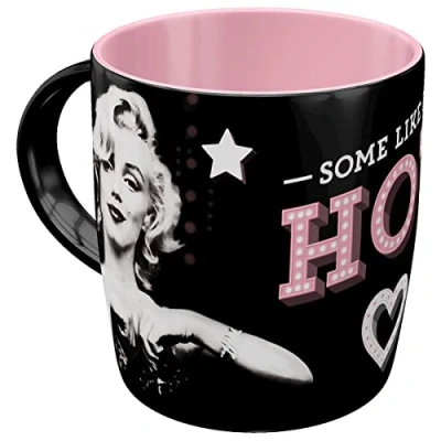Imagen de Nostalgic Art Taza de café retro, Marilyn Some Like It Hot Idea regalo para los aficionados al cine, Diseño vintage, cerámica, 330 ml