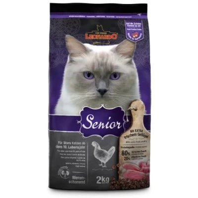 Imagen de Leonardo Senior [2 kg] Alimento seco para Gatos Mayores Completo a Partir de Aproximadamente 10 años Edad