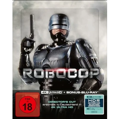 Imagen de RoboCop (Director&#039;s Cut) 2 Disc Limited SteelBook (4K Ultra HD) (+ Bonus Blu ray) [Alemania] [Blu ray]
