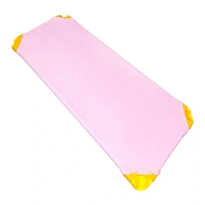 Imagen de Sabana Bajera para Hamaca de guarderia con 4 Gomas.Sábanas Bajeras Cuna Apilable Guardería.145x69cm (1ud Rosa)