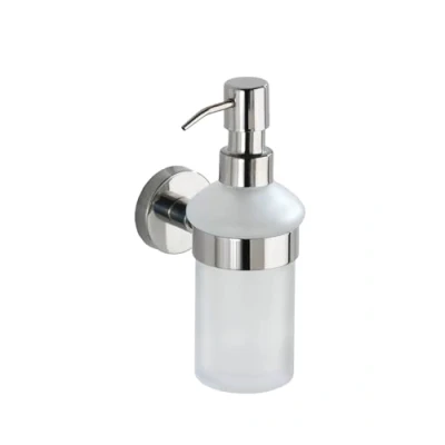 Imagen de Wenko Dosificador de jabón Bosio Acero Inoxidable Brillante Incl. Material atornillado para Montaje en Pared