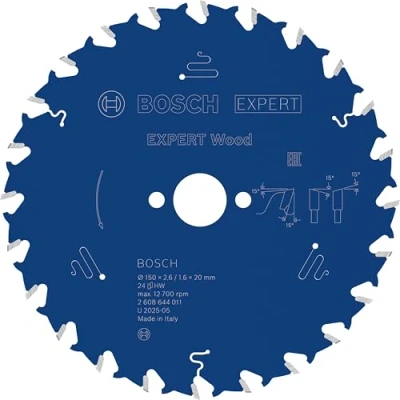 Imagen de Bosch Disco sierra circular expert madera 150x20x24d