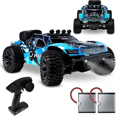 Imagen de Overmax X Hooligan Gran Coche de Control Remoto Rápido Escala 1:10 Velocidad 50 km/h Alcance 100 Metros 4x4 Drive 40 Minutos Conducción Diversión Iluminación LED
