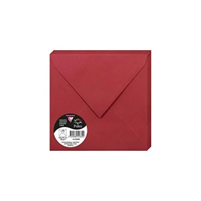 Imagen de Clairefontaine 50023 C Pack de 20 sobres 16,50 x 0,10 cm, color Rouge Groseille