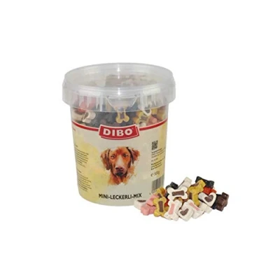 Imagen de DIBO Mini Golosinas Mix 500 g Cubo, golosinas, recompensa para Perros, Comida Perros