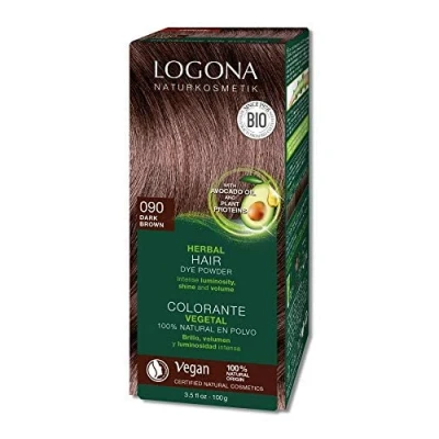 Imagen de Logona Colorante vegetal castaño oscuro 090 100gr. 1 Unidad 100 g