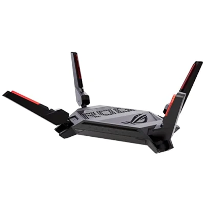 Imagen de ASUS ROG Rapture GT AX6000 Router Extensible WiFi 6 de Doble Banda, Puertos duales 2.5G, aceleración Juego Triple Nivel, Modo móvil, Aura RGB, Seguridad Red sin suscripción,