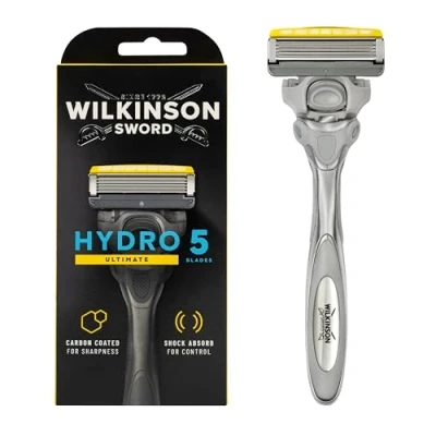 Imagen de Wilkinson Sword Hydro 5 Skin Protection Advanced Maquinilla de Afeitar Hojas con Tecnología Shock Absorb 1 Recambio Banda Lubricante Enriquecida Mentol