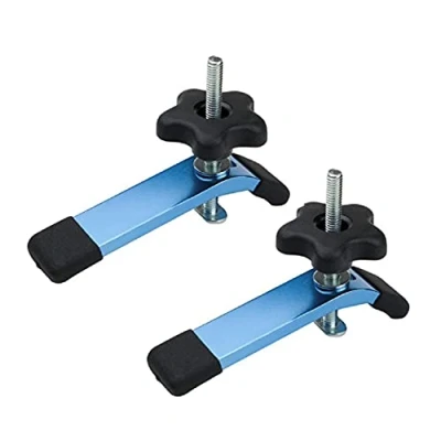 Imagen de POWERTEC 71168 T Track Abrazaderas de sujeción, 5 1/2 pulgadas largo x 1 1/8 ancho, 2 unidades