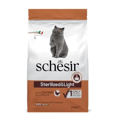 Imagen de Schesir Comida Seca para Gatos Esterilizados con Pollo 1500 gr