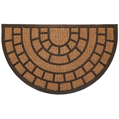 Imagen de oKu Tex Estera de Coco, Bonote Caucho, Diseño 1, 45 x 75 cm halbrund