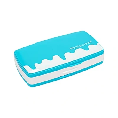 Imagen de PROfezzion 72 Ranuras Switch Estuche para Tarjetas de Juego Cartuchos Alta Capacidad 24 x Nintendo Switch/Tarjetas NS + 48 Micro SD SDHC SDXC, Azul