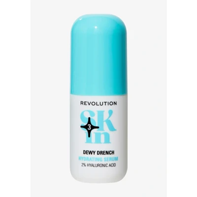 Imagen de Revolution SKin, Dewy Drench Hydrating Serum, Sérum Hidratante con Ácido Hialurónico, Rellena la Piel, Vegano y Libre de Crueldad, 30ml