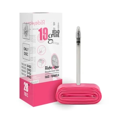 Imagen de RIDENOW Cámara TPU Carretera 700/18C 28C. Ultra Light 19 Gramos Válvula Fina Presta (45mm)