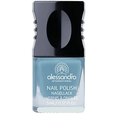 Imagen de Esmalte de uñas Snowman&#039;s Blessings Alessandro, color azul, 1 unidad (5 mililitros)